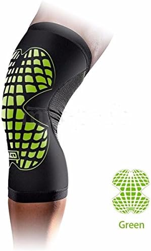 Knee wraps Adjustable Neoprene Sports Knee Support Brace Arthritis Protector Patella Sleeve lifting knee straps (Green, S)