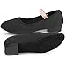 Alomejor 1 Pair Stretch Canvas Black Ballet Dance Shoes Slippers Flats Women Dancing Shoes for Girls in Different Size(38)thumb 1
