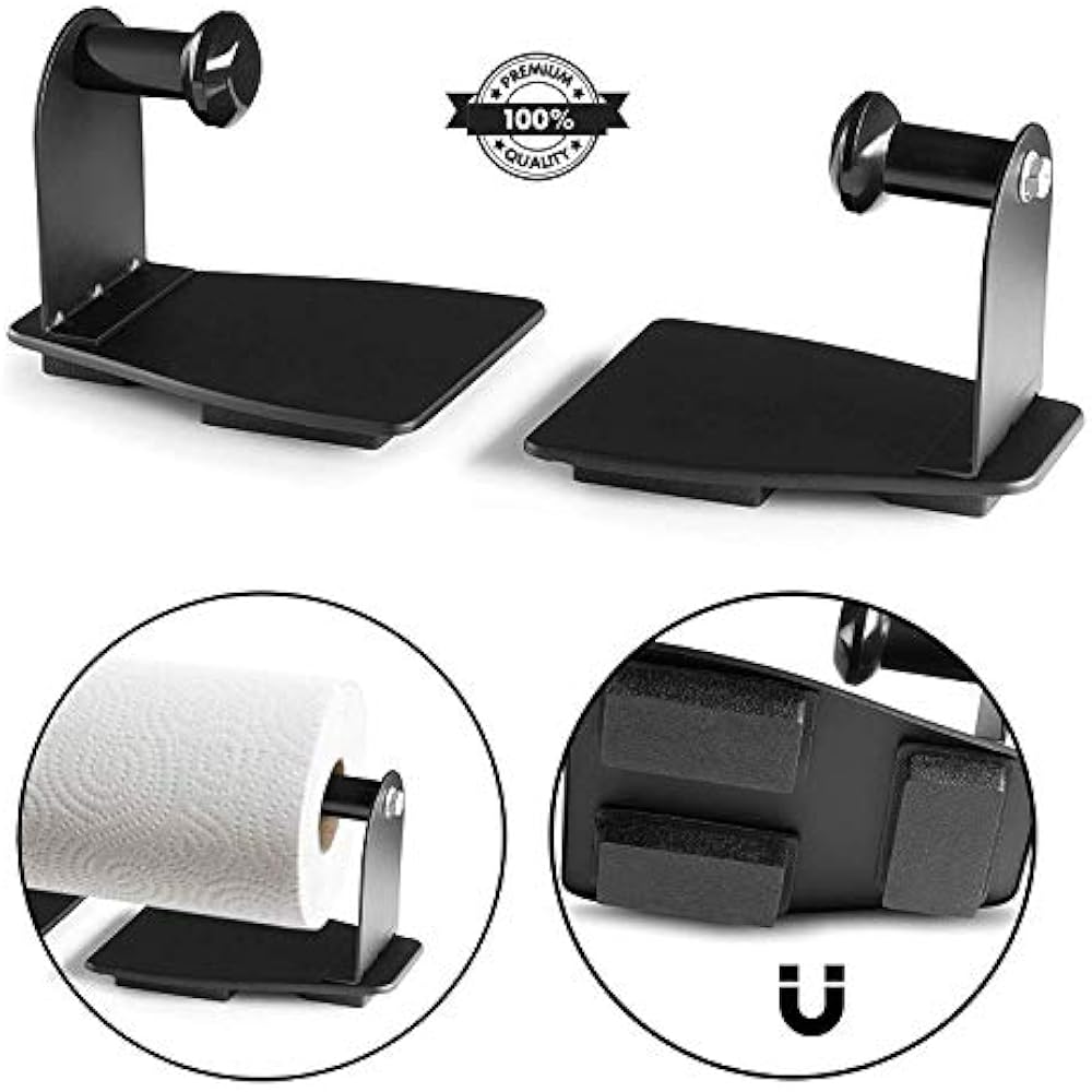 Paper Towel Holder Heavy Duty Steel With Backing That Sticks