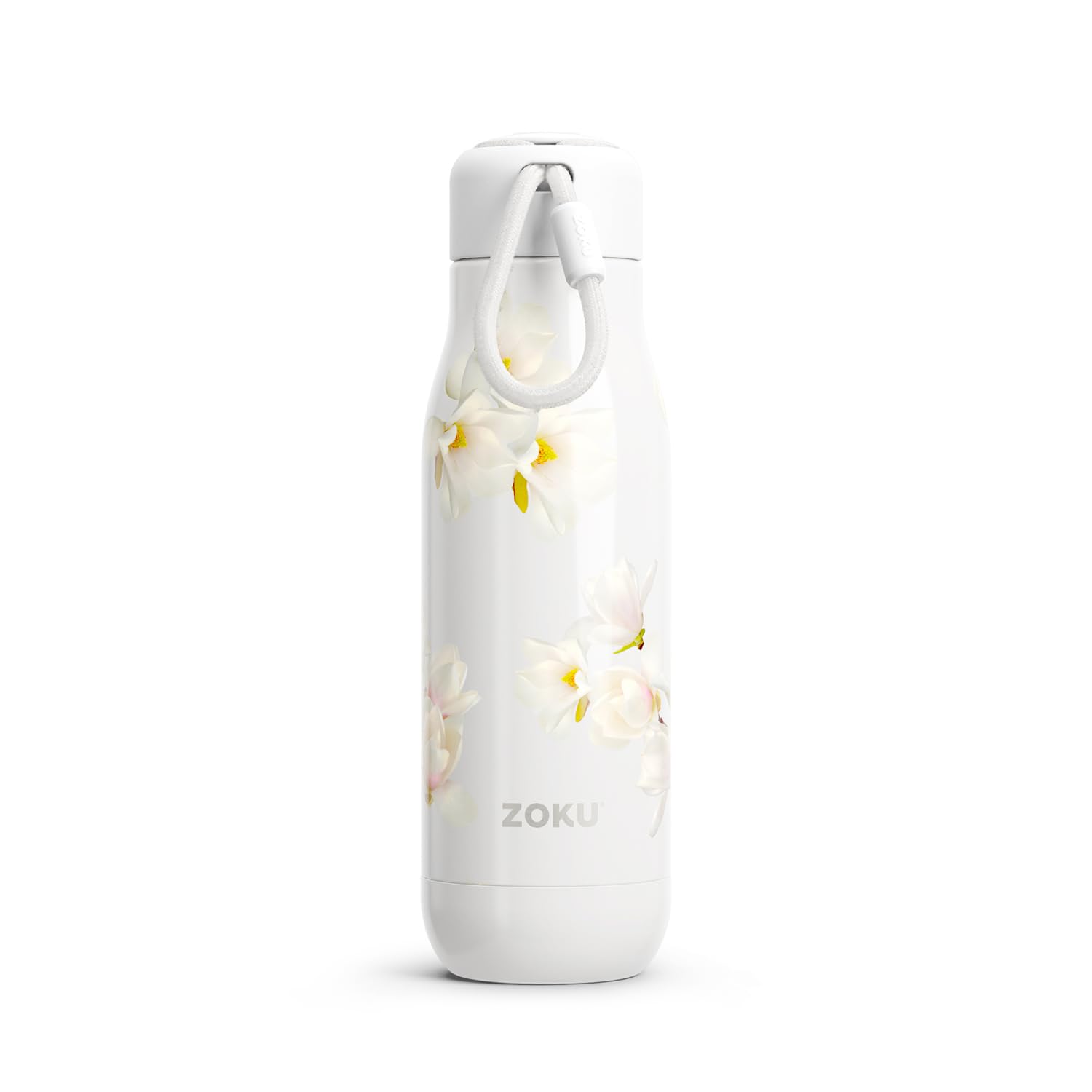 Zoku Stainless Steel Pattern Bottle 0.5L Vintage Magnolia