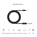 5FT 24K 15U Gold Plated VENTION 3.5mm 1/8 Male to 6.35mm 1/4 Male TRS Stereo Audio Cable with PVC Infection Molding Shell Design for iPhone, iPod, Laptop,Power Amplifier,Microphone and Guitar