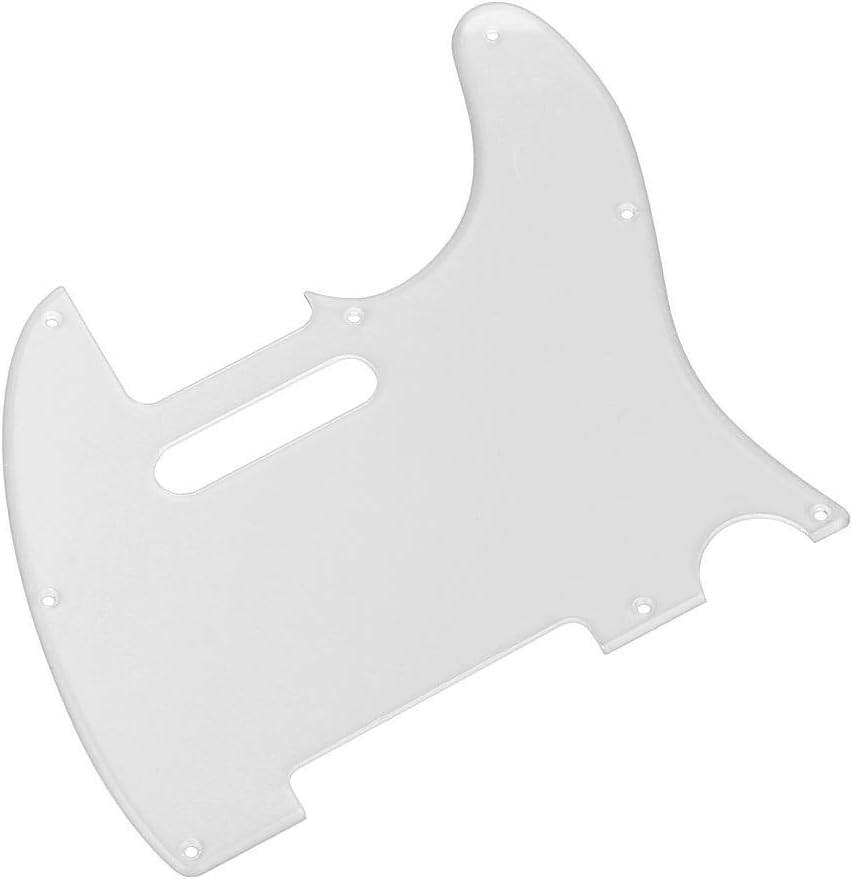 Alomejor Guitar Pickguard 8 Holes Transparent Guitar Pickguard with Screws Anti-Scratch Guard Plate for Telecaster TL Style Electric Guitar - Image 4