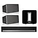 Sonos 5.1 Home Theater System with PLAY:3 (Pair), PLAYBAR, and SUB (Black)