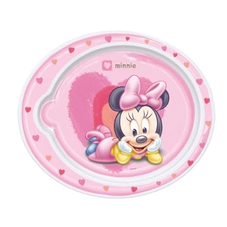 Stor Plato Microondas Minnie blanco/rosa: Amazon.es: Bebé