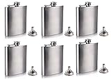 Gifts-Infinity 8 oz Hip Stainless Flask Set of 6