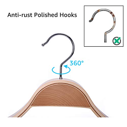 JS HANGER Suit Hangers Coat Hanger Wide Shoulder Heavy Duty Solid