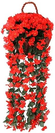 2ピース バイオレット ハンギングフラワー 造花バスケット 吊り下げ ガーランド つる 花 ウェディング ホーム ガーデン バルコニー フローラル デコレーション ハンギングバスケット Cznelb Ru