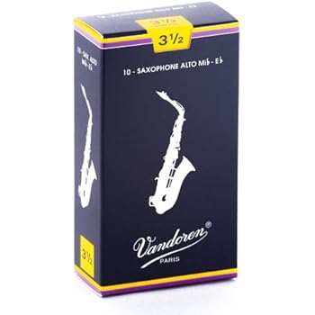 Vandoren SR2135 Alto Sax Traditional Reeds Strength 3.5; Box of 10