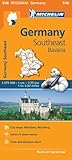 Germany Southeast, Bavaria - Michelin Regional Map 546 (Michelin Regional Maps) by 