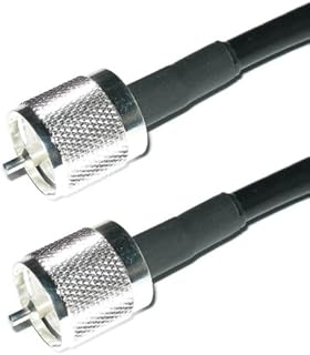 100ft RG8u Coax Cable with AMPHENOL PL259s attached | US Made RG-213 or RG