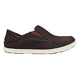 OluKai Nohea Mesh Casual Shoe - Men's Dark Java/Rojo 10