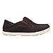 OLUKAI Men's Nohea Mesh Slip-On Shoes, Dark Java/Rojo, 10 M US