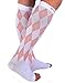 Doc Miller Toeless Compression Socks Women & Men – Open Toe, 20-30mmHg, Knee-High, Lightweight, Calf Support, Shin Splints, Varicose Veins Comfort, 1 Pair, Argyle
