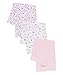 Spasilk Baby-Girls Newborn 3 Pack Burp Cloths, Pink Baby, One Size