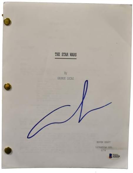 George Lucas Signed Signed Star Wars A New Hope Full Script Autograph Beckett F At Amazon S Entertainment Collectibles Store