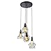 Electro bp;Rustic Barn Metal Chandelier Max 200w with 5 Light Bulbs Included