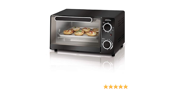 Amazon.com: Sunbeam Horno tostador, 4, negro : Hogar y Cocina