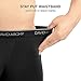 David Archy Men's 3 Pack Underwear Ultra Soft Bamboo Rayon Basic Boxer Briefs (L, Black - with Fly)