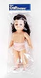 Darice Brown Hair Girl Fashion Doll, 13.5-Inch
