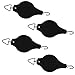 Ogrmar Plant Pulley Retractable Pulley Plant Hanger Hanging Flower Basket Hook Hanger for Garden Baskets Pots and Birds Feeder in Different Height Lower and Raise Pack of 4 (Black x4)