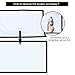Projector Screen 84 Inch Diag HD 16:9, Portable Foldable Indoor Outdoor Movie Screen, Support Double Sided Projection