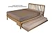 KD Frames Charleston Platform Bed - Full Bed Frame - Unfinished Wood Bed Frame - Natural, Minimalist Bed with Slatted Headboard - Easy Assembly, No Box Spring Needed - Solid Wood Full Platform Bed