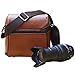 ToJoy Vintage Look Britpop DSLR Camera Bag for Canon Nikon Sony Pentax Red Brown