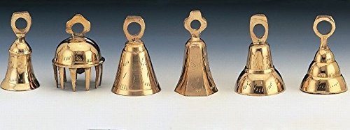 Assorted 1.5" Brass Bells-One Dozen