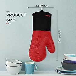 Silicone Oven Mitts, Durable sungwoo Heat Resistant