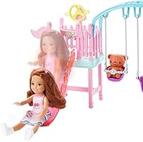 2 swings and slide set