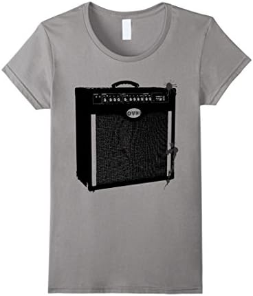 Womens OVNI Guitar MusicBox T-shirt XL Slate