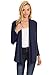 Simlu Womens Open Drape Cardigan Reg and Plus Size Cardigan Sweater Long Sleeves - USA ,Navy ,X-Large