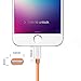 iPhone Charger, 25cm F-color Apple Certified Nylon Braided Lightning to USB Cable Ultra Compact Connector for iPhone 7 6S 6 Plus 5s 5c 5, iPad 4 Air 2 mini 4, iPad Pro, iPod touch 5 Orange