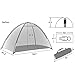 Semoo Beach Tent Easy Set Up 2-Person Sun Shade Shelter, Lightweight & Water Resistant with 4 Sand Bags