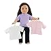 Emily Rose 18 Inch Doll Clothes Skinny Jeans and White T-Shirt Basics Outfit | 4 Pieces! Fits 18