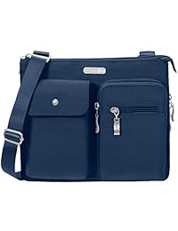 Baggallini Everything - Bolso bandolera - Delgado y elegante, ligero, bolsa de viaje con múltiples bolsillos con correa extraíble
