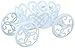 White Magical Fairy Princess Quinceanera Wedding Birthday Baby Shower Decorations Cupcake Stand Place Card Holder Cake Topper Party Favor Keepsake Carriage Rack 4L x 2.35H x 2W inch - 2 Piece Set