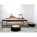 Tabletop Zen Rock Garden Meditating Statue Bell Rake Sand Candle Burner Tray Home Décor (SCZ01)
