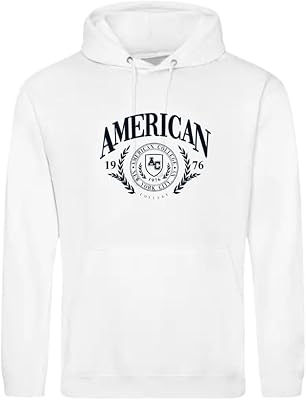 Sweatshirts, Jerseys, Coletes e Hoodies, forro térmico de lã com capuz, Roupa unissex, Masculino, Mulher, modelo ACSW233 Branco, Tamanho XL