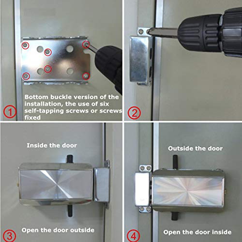 Electronic Deadbolt Door Lock, Smart Wireless Anti-Theft Home Security Keyless Deadbolt Access Control System with 4 Remote Control