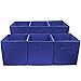 Sorbus Foldable Storage Cubes - 6 Fabric Baskets for Organizing Pantry, Closet, Shelf, Nursery, Playroom, Toy Box, Cubby -11 Inch Dual Handle Collapsible Closet Organizers and Storage Bins -Royal Blue