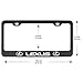 2pcs Newest Matte Aluminum Alloy License Plate Frame for Lexus，with Screw Caps Cover Set Suit，Applicable to US Standard car License Frame,FBA Fast Delivery (Lexus)