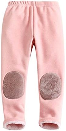 Starxin Newborn Toddler Kid Baby Girls Boys Fashion Cute Cotton Stretch Leggings Warm Thick Lined Long Pants Trousers (Pink, 3T(2~3years))