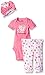 Gerber Baby Three-Piece Bodysuit, Cap, and Legging Set, Kitty, 6-9 Months
