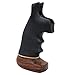 Hogue S&W N Frame, Round Butt Conversion Style Rubber Monogrip w/ Wood Big Butt - 25006