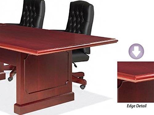 image for Office Pope 6ft-12ft Traditional Conference Room Table and Chairs Set,