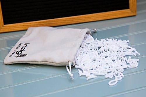 Insight 3/4" White Letters - Set of 298 Plastic Characters