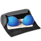 EyeSun Aviator Sunglasses Polarized Outdoor Eyeglasses Uv400 with Eyeglass Case