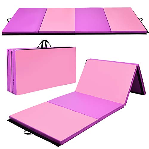 Giantex Gymnastics Mat Thick Folding Panel Gym Fitness Exercise Mat
