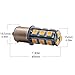 EverBright 10-Pack Extremely Bright Warm White 1156 BA15S 1141 1073 1095 1003 7506 18-SMD LED Car Replacement Interior RV Camper Rear Turn Signal,Back Up ,Brake Light Bulb DC 12V